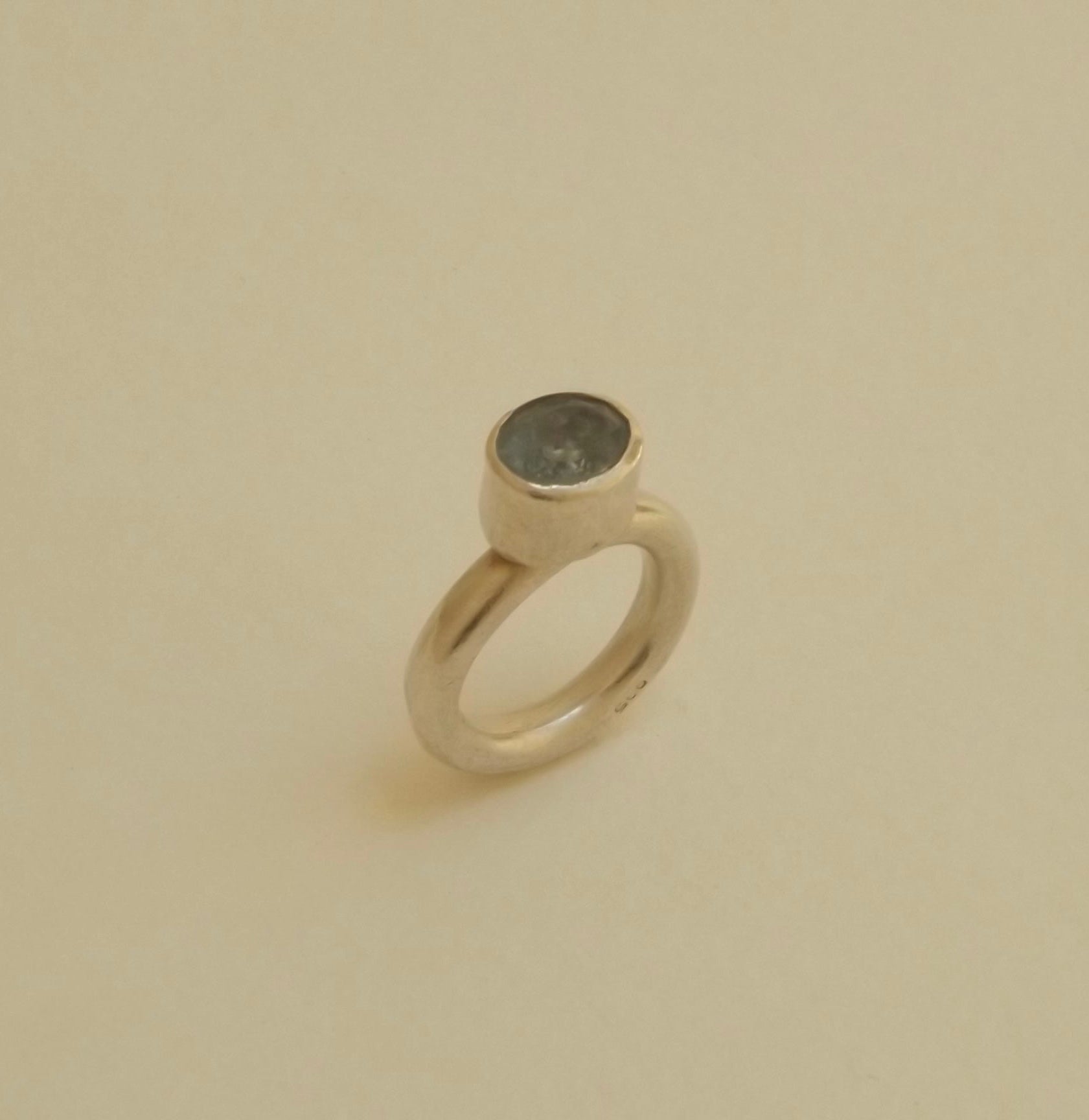 anillo aguamarina