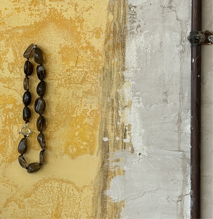 Collar de quarzo ahumado