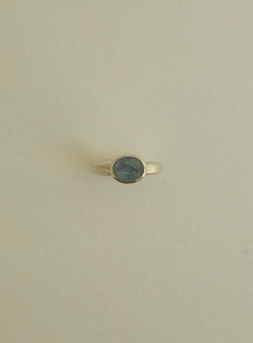 anillo aguamarina