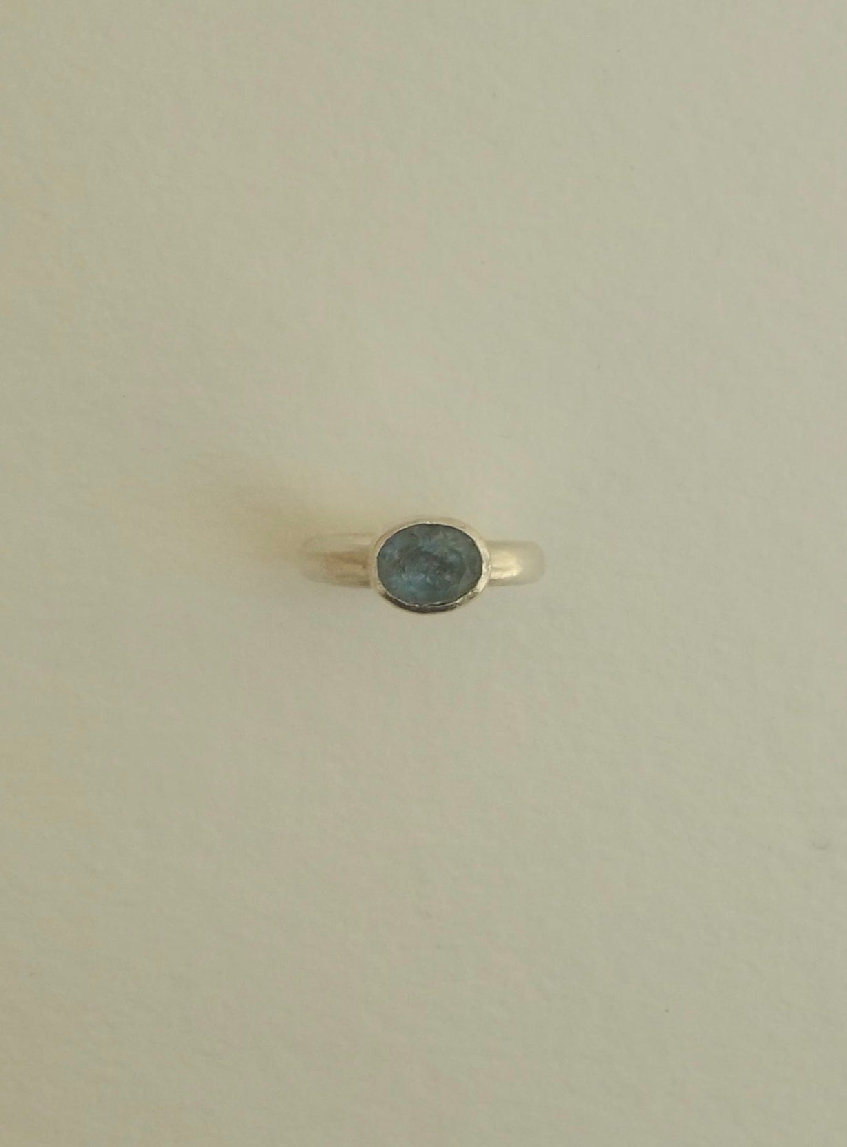 anillo aguamarina