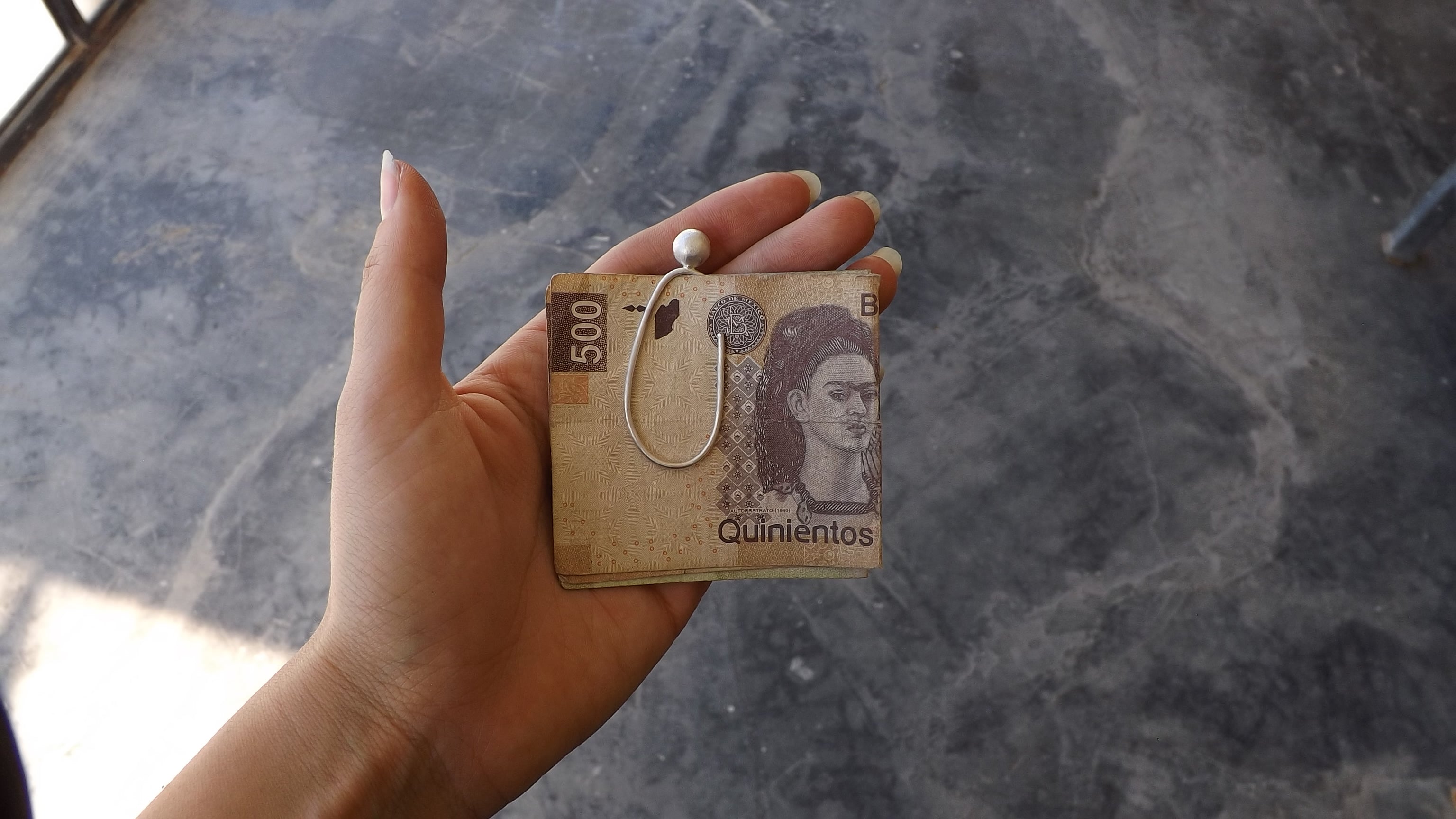book / money clip