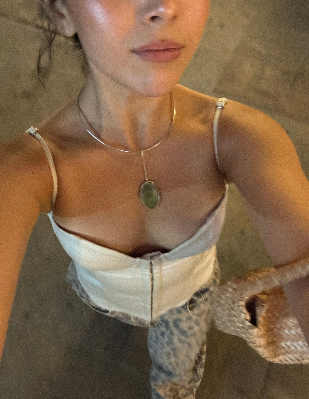 collar rubí fucsita